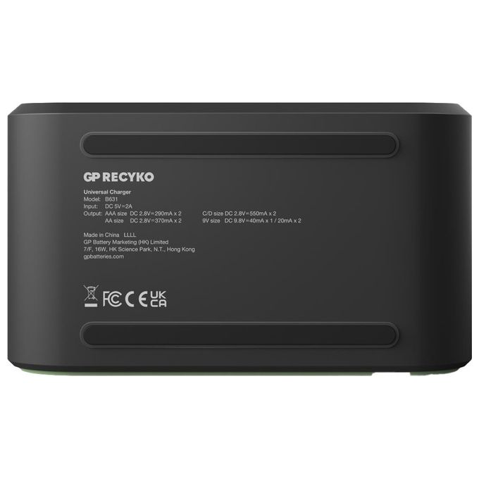 GP Batteries ReCyko B631 Universale Caricatore AA-AAA-C-D-9V