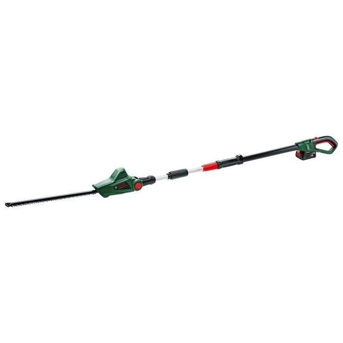 Bosch 06008B3000 UniversalHedgePole 18 Tagliasiepi telescopico a batteria 18 V 2,5 Ah Lama 43 cm Altezza regolabile 2,1-2,6 m colore Verde Nero