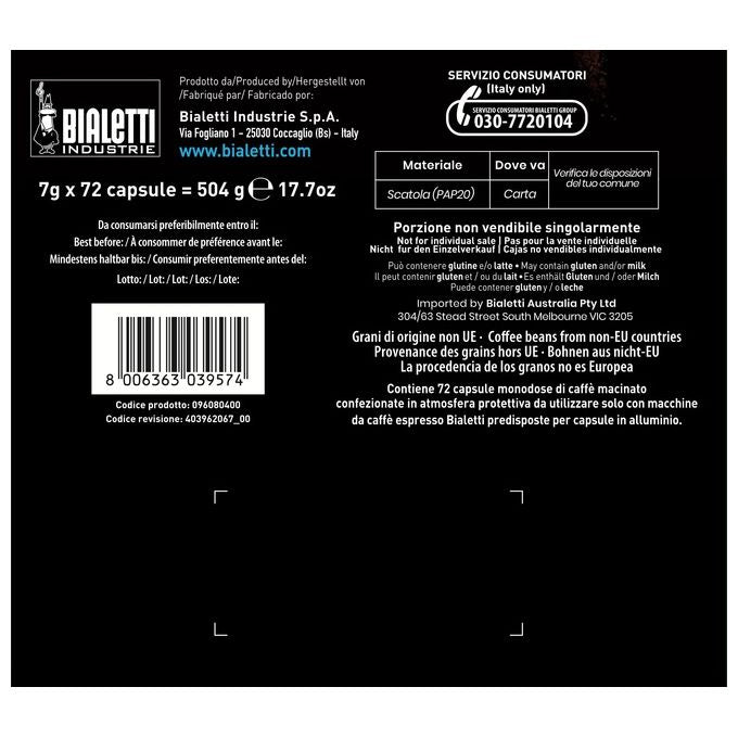 Bialetti Capsule Napoli Multipack 72 pz