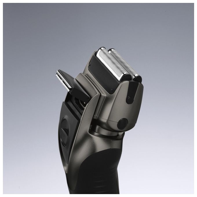 Panasonic ES-RW33-H503 Rasoio Uomo WetandDry a 2 Lame Tagliabasette a Scomparsa Design Ergonomico Ricaricabile Grigio Scuro