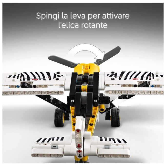 LEGO Aereo Bush Technic 42198 Modellino da Costruzione Innovativo ed Educativo per Appassionati di Ingegneria e Design Creativo