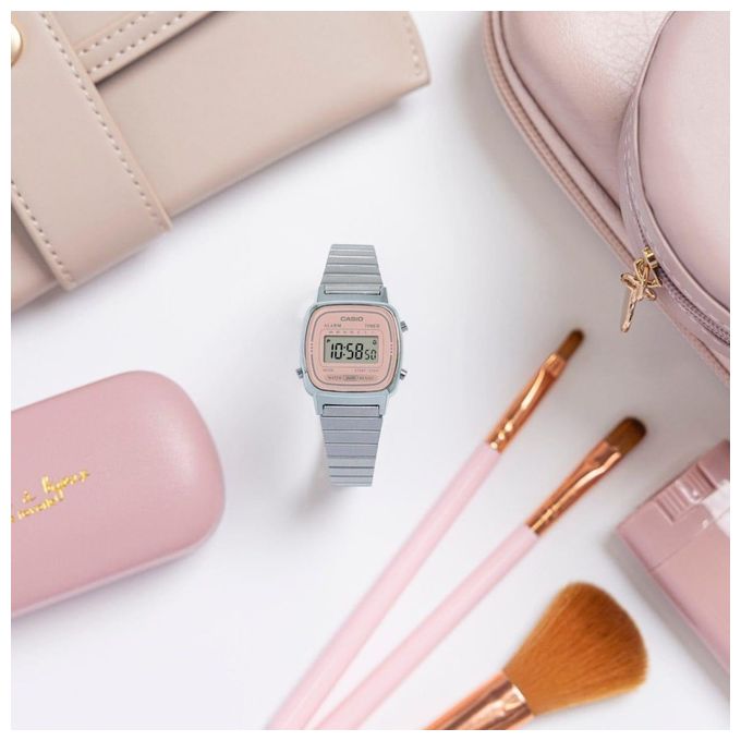 Casio Orologio da Fitness Vintage Mini Silver e Rose