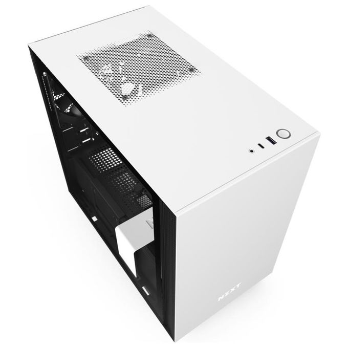 [ComeNuovo] NZXT H210 - Case da gioco per PC Mini-ITX - Porta Tipo C USB I-O frontale - Pannello laterale in vetro temperato - Compatibile con il raffreddamento a Liquido - Staffa per il radiatore