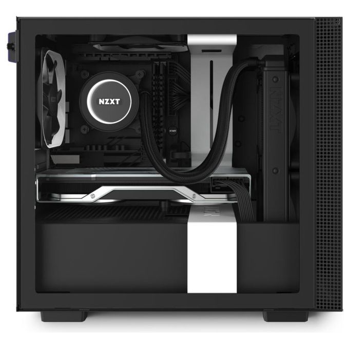 [ComeNuovo] NZXT H210 - Case da gioco per PC Mini-ITX - Porta Tipo C USB I-O frontale - Pannello laterale in vetro temperato - Compatibile con il raffreddamento a Liquido - Staffa per il radiatore