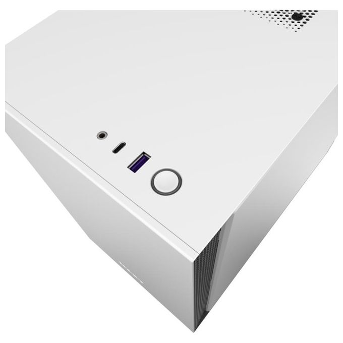 [ComeNuovo] NZXT H210 - Case da gioco per PC Mini-ITX - Porta Tipo C USB I-O frontale - Pannello laterale in vetro temperato - Compatibile con il raffreddamento a Liquido - Staffa per il radiatore