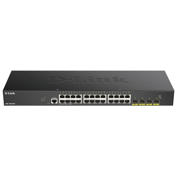D-Link DGS-1250-28X Switch di Rete Gestito L3 Gigabit Ethernet 10-100-1000 Nero