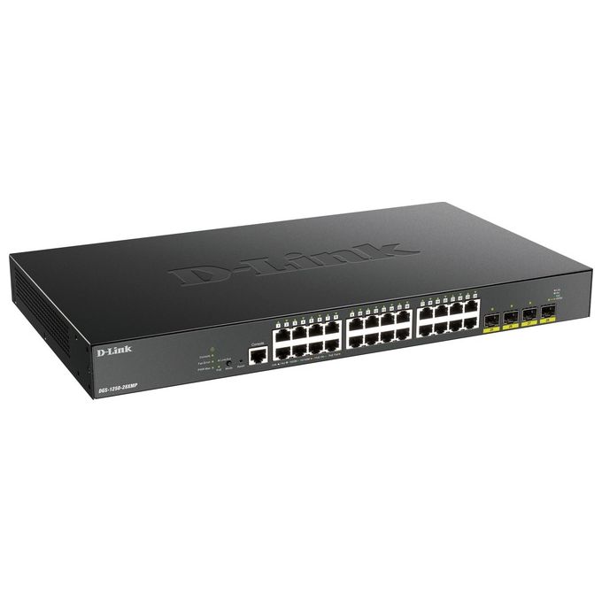 D-Link DGS-1250-28XMP Switch di Rete Gestito L3 Gigabit Ethernet (10-100-1000) Nero Supporto Power Over Ethernet (Poe)