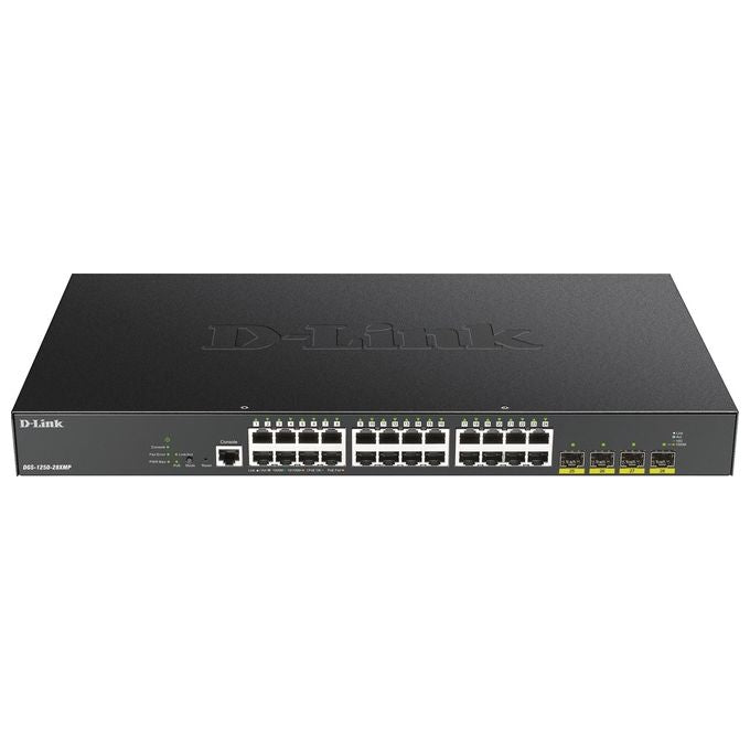 D-Link DGS-1250-28XMP Switch di Rete Gestito L3 Gigabit Ethernet (10-100-1000) Nero Supporto Power Over Ethernet (Poe)
