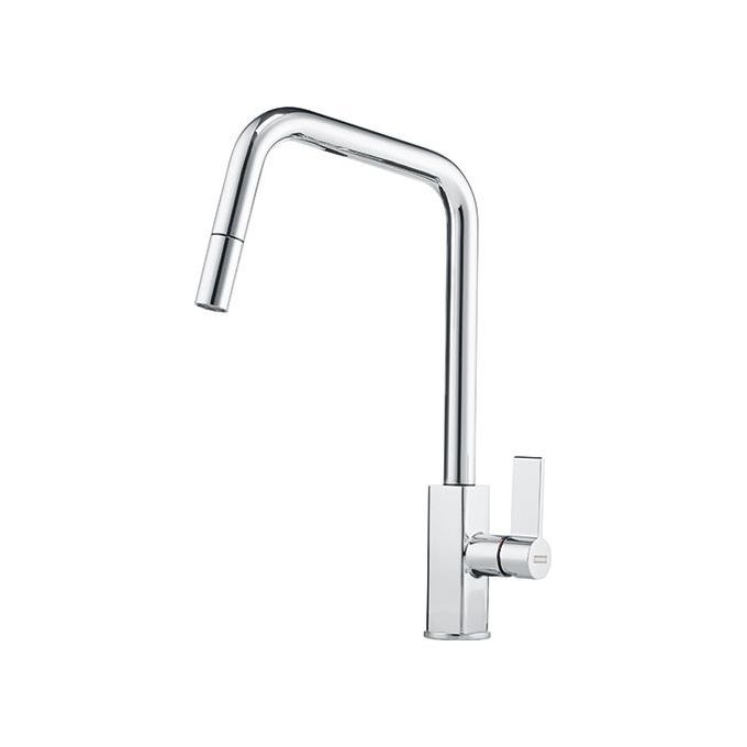 Franke Maris Miscelatore monocomando con canna girevole 360° e beccucio estraibile Cromato 115.0523.199