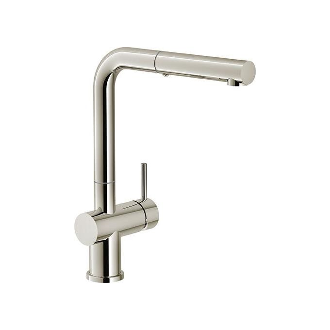 Franke Active Plus Miscelatore monocomando con bocca estraibile dotato di modalita' risparmio acqua e canna girevole 360° Nichel lucido 115.0524.923
