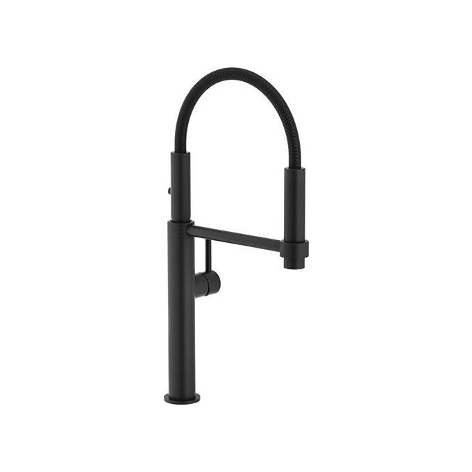 Franke Pescara Semi-Pro Miscelatore monocomando con canna 360° Nero Opaco 115.0545.136
