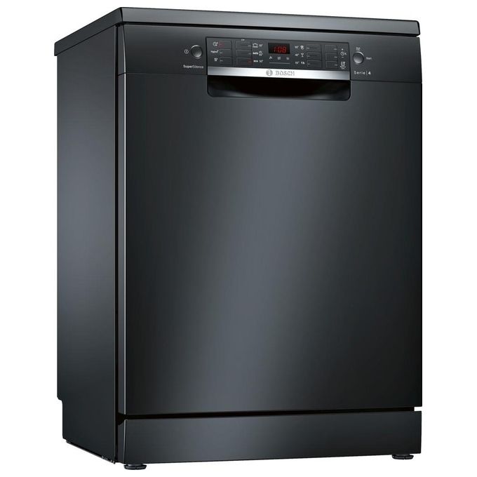 Bosch SMS46JB17E Serie 4 Lavastoviglie Libera Installazione 13 coperti Classe energetica E (A++) 6 programmi Motore EcoSilence Drive Asciugatura Extra SuperSilence 60 cm Nero