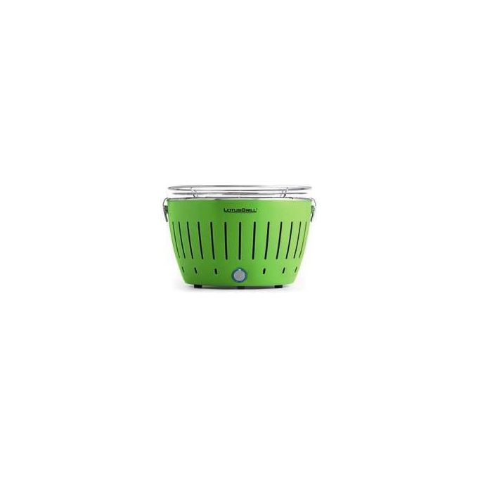 LotusGrill G34 U GR Barbecue per l'Aperto e Bistecchiera Antracite Kettle Verde