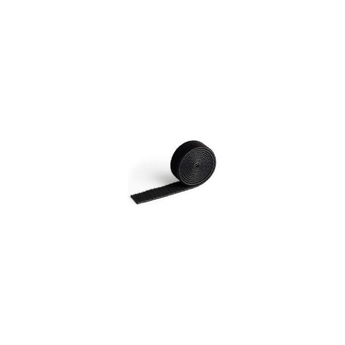 Durable Fascetta in Velcro 20mm GRIP 20 Nero Lunghezza 1mt