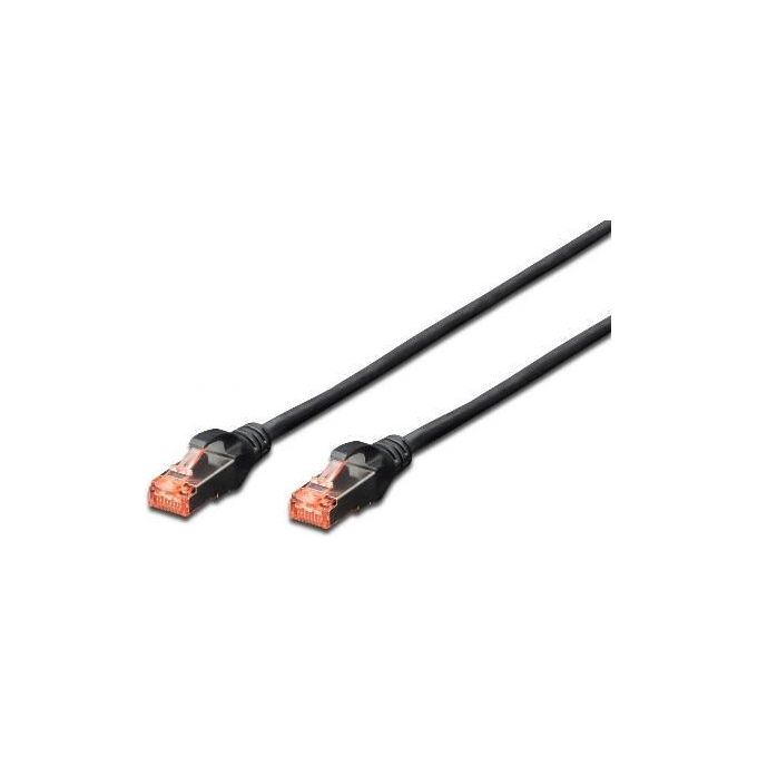 Digitus cavo rete s-ftp cat.6 doppia schermatura ls0h colore nero mt. 0,5