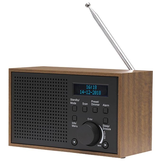 Denver DAB-46 Radio Digitale DAB + e FM Grigio Scuro