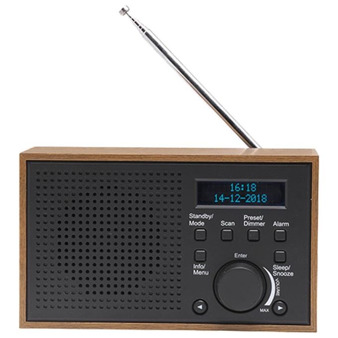 Denver DAB-46 Radio Digitale DAB + e FM Grigio Scuro