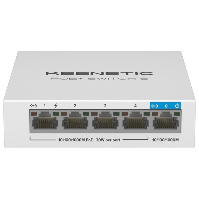 Keenetic Switch PoE 5 Switch 1 Porta 1gbps  4 Porte 1 gbps Poe