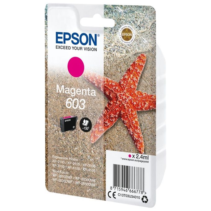 Epson Cartuccia d'Inchiostro Magenta 603 Ink