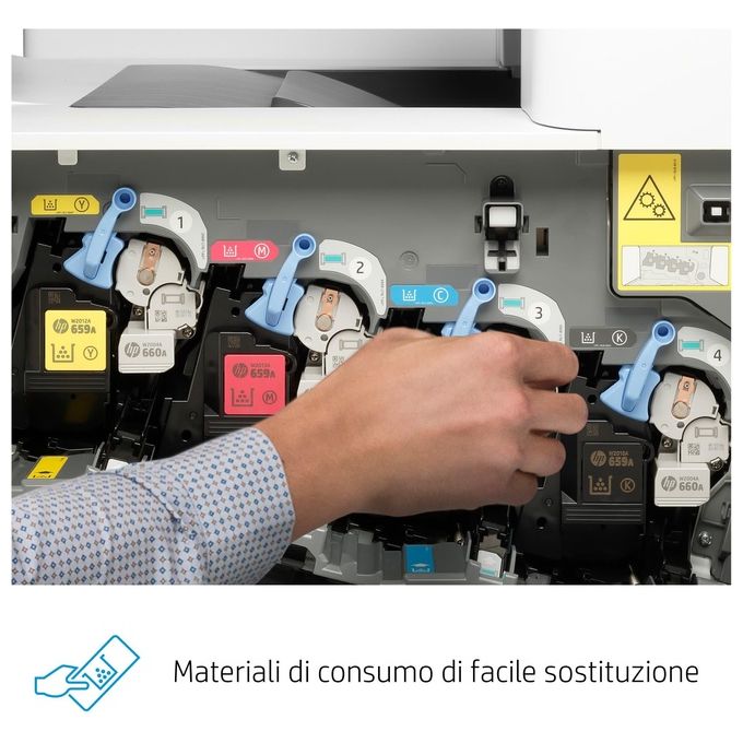 HP Color LaserJet Enterprise M856dn Stampante Multifunzione Laser a Colori 1200x1200 A3