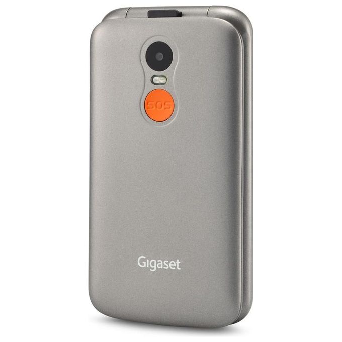 Gigaset GL590 Cellulare SeniorPhone Tastiera Parlante Display 2,8'' Tasto Sos Dual Sim Grigio