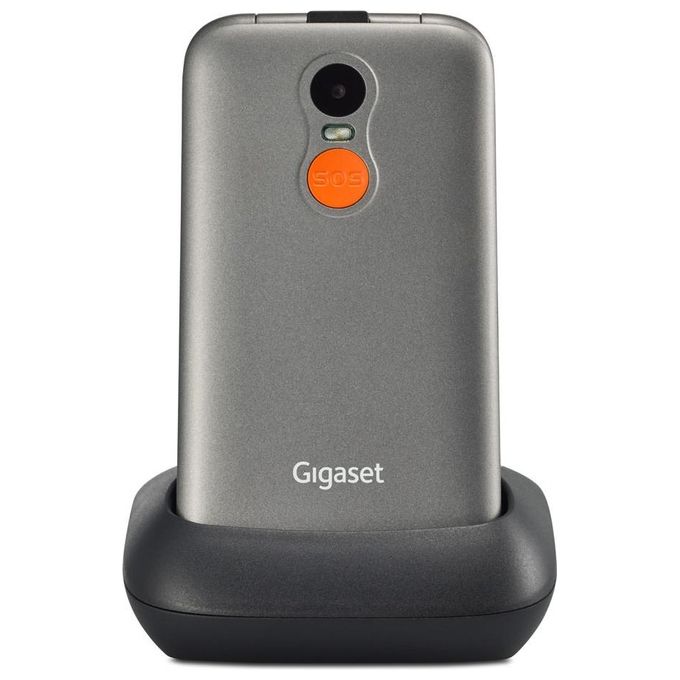 Gigaset GL590 Cellulare SeniorPhone Tastiera Parlante Display 2,8'' Tasto Sos Dual Sim Grigio