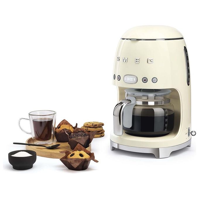 Smeg DCF02CREU Macchina per Caffe' Automatica con Filtro 1.4 Litri Crema