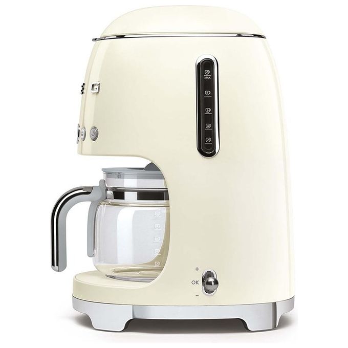 Smeg DCF02CREU Macchina per Caffe' Automatica con Filtro 1.4 Litri Crema