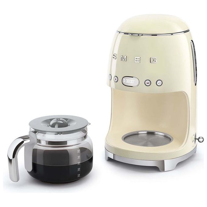 Smeg DCF02CREU Macchina per Caffe' Automatica con Filtro 1.4 Litri Crema
