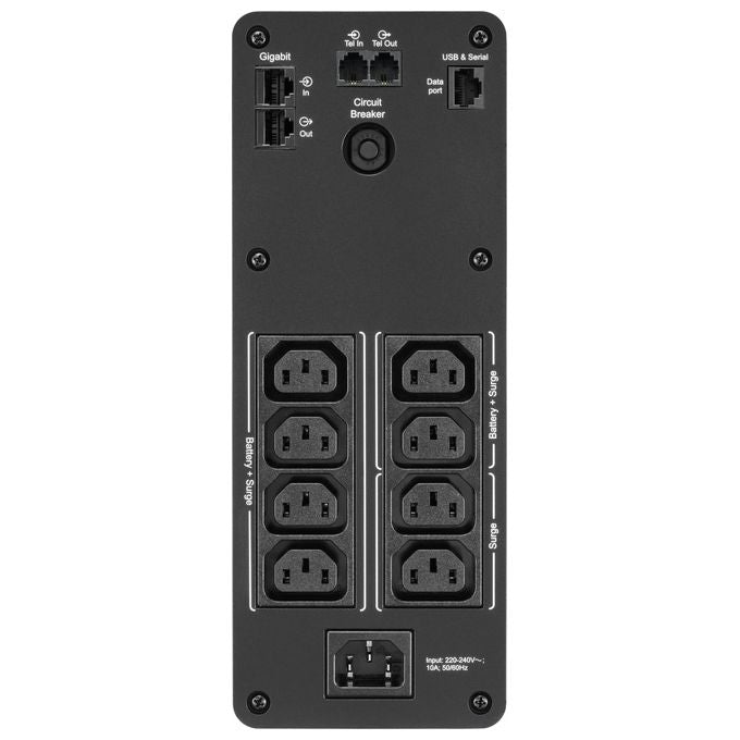 APC BR1600SI Gruppo di Continuita' UPS a Linea Interattiva 1600VA 960W 8 Prese AC