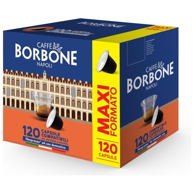 Borbone Caffe' in Capsule compatibili Nespresso Miscela Decisa Box 120 Pezzi