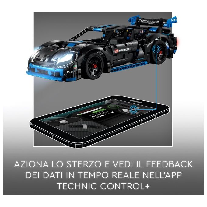 Lego Technic Auto da Corsa Porsche GT4 e-Performance, Macchina Telecomandata, Modellino di Auto da Costruire Interattivo