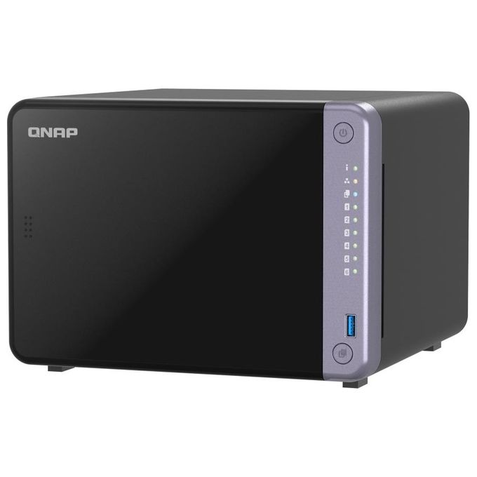 Qnap TS-632X-4G Server Nas e di Archiviazione Tower Alpine Alpine Al-524 4Gb Ddr4 Qnap Qts Nero