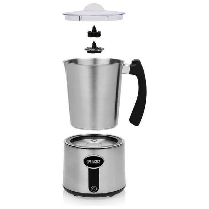 Princess 01.243005.01.001 Montalatte Schiumatore per Latte Automatico Argento