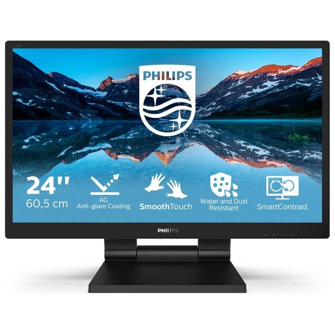 Philips Monitor SmoothTouch 23.8'' LED IPS 242B9T - 00 1920 x 1080 Full HD Tempo di Risposta 5 ms