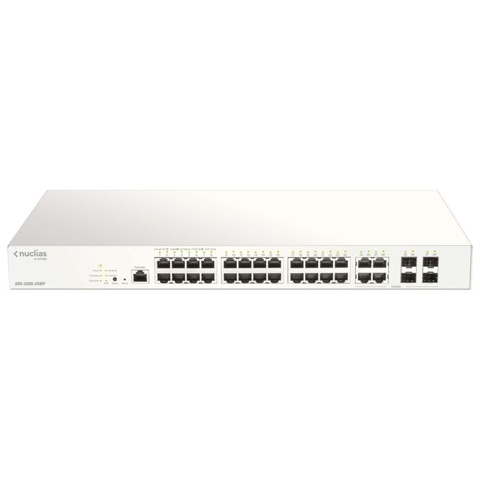 D-Link DBS-2000-28MP Switch di Rete Gestito Gigabit Ethernet 10-100-1000 Grigio