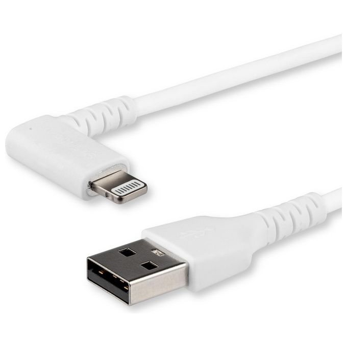 StarTech.com Cavo Usb Angolare a Lightning Conforme Apple Mfi da 2mt Bianco