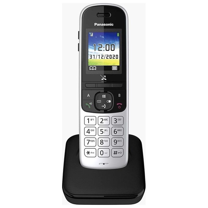 Panasonic KX-TGH710 Cordless Dect -Gap Display 1,8'' a colori Blocco chiamate Rubrica Vivavoce Resistente Argento