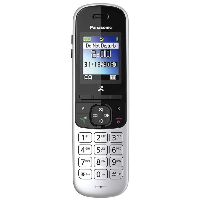Panasonic KX-TGH710 Cordless Dect -Gap Display 1,8'' a colori Blocco chiamate Rubrica Vivavoce Resistente Argento