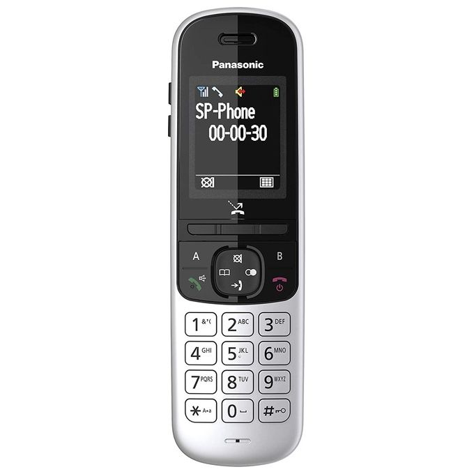 Panasonic KX-TGH710 Cordless Dect -Gap Display 1,8'' a colori Blocco chiamate Rubrica Vivavoce Resistente Argento