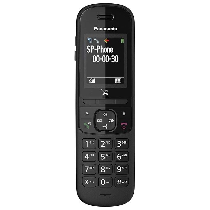 Panasonic KX-TGH710 Cordless Dect -Gap Display 1,8'' a colori Blocco chiamate Rubrica Vivavoce Resistente Nero