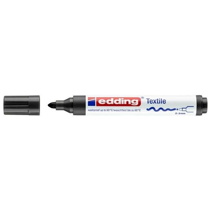 Edding Confezione 10 Marcatori Texitile E4500 Nero