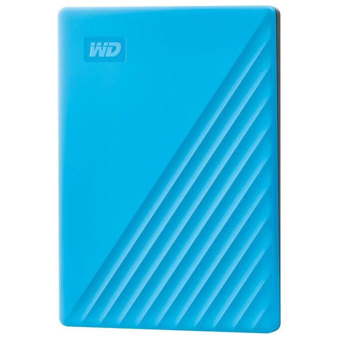 Western di WD My Passport WDBPKJ0040BBL HDD Crittografato 4Tb Esterno Usb 3.2 Gen 1 256 bit AES Blu