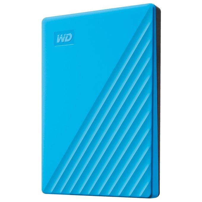 WD My Passport WDBYVG0020BBL Hdd Crittografato 2Tb Esterno Portatile Usb 3.2 Gen 1 256 bit AES Blu