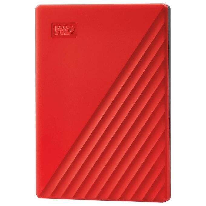 WD My Passport Hard Disk Portatile con Protezione Tramite Password e Software di Backup Automatico Compatibile con PC Xbox e PS4 4Tb Rosso