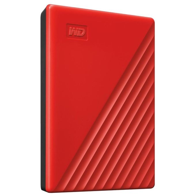 WD My Passport Hard Disk Portatile con Protezione Tramite Password e Software di Backup Automatico Compatibile con PC Xbox e PS4 4Tb Rosso