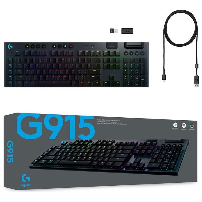 Logitech G915 Wireless Keyboard GL Tactil