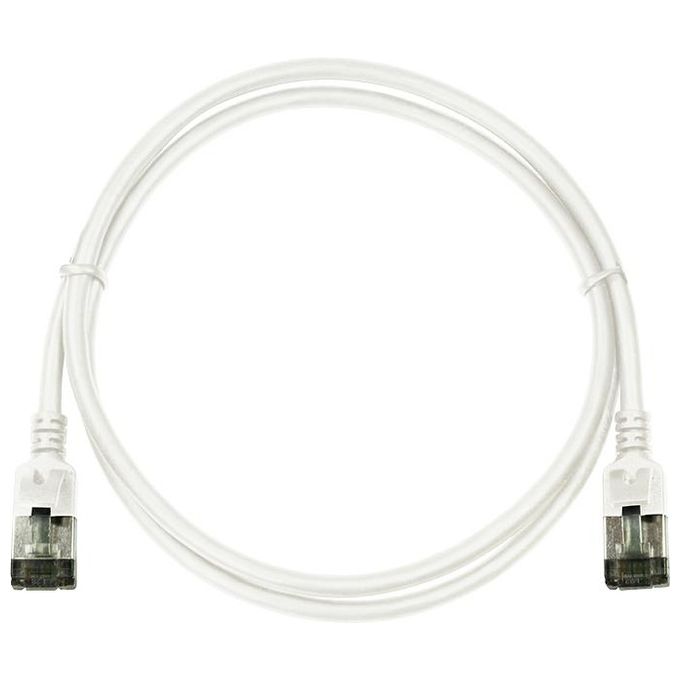 LogiLink CQ9011S Cavo di Rete 0,3mt Cat6a U-FTP STP Bianco