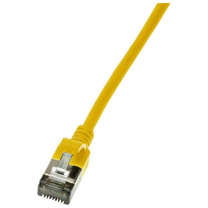 LogiLink CQ9037S Cavo di Rete 1mt Cat6a S-FTP S-STP Giallo