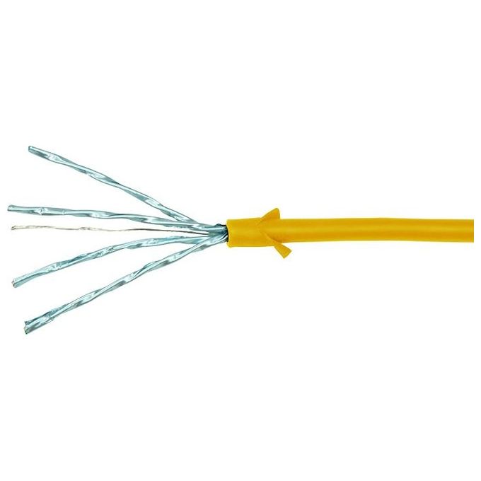 LogiLink CQ9037S Cavo di Rete 1mt Cat6a S-FTP S-STP Giallo